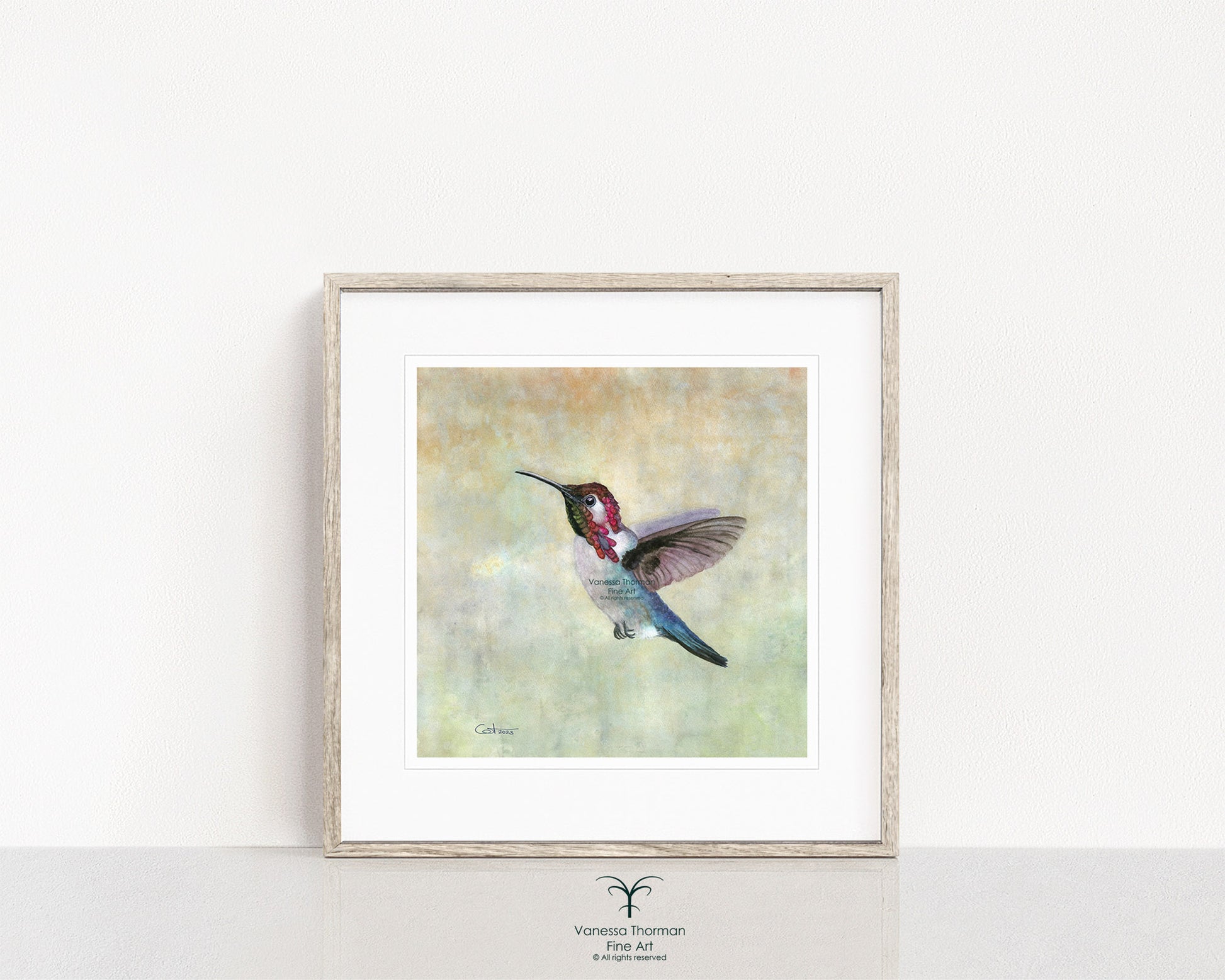 Bee-Hummingbird-watercolor-art-print-1