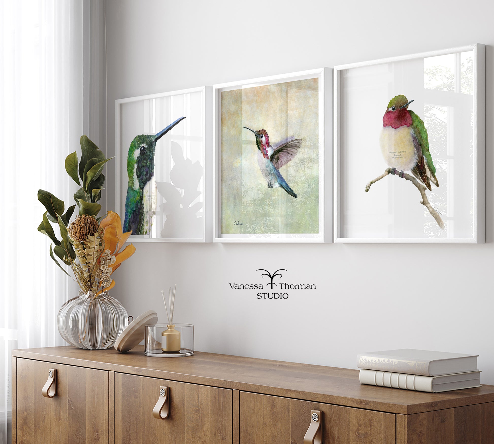 Bee-Hummingbird-watercolor-art-print-1