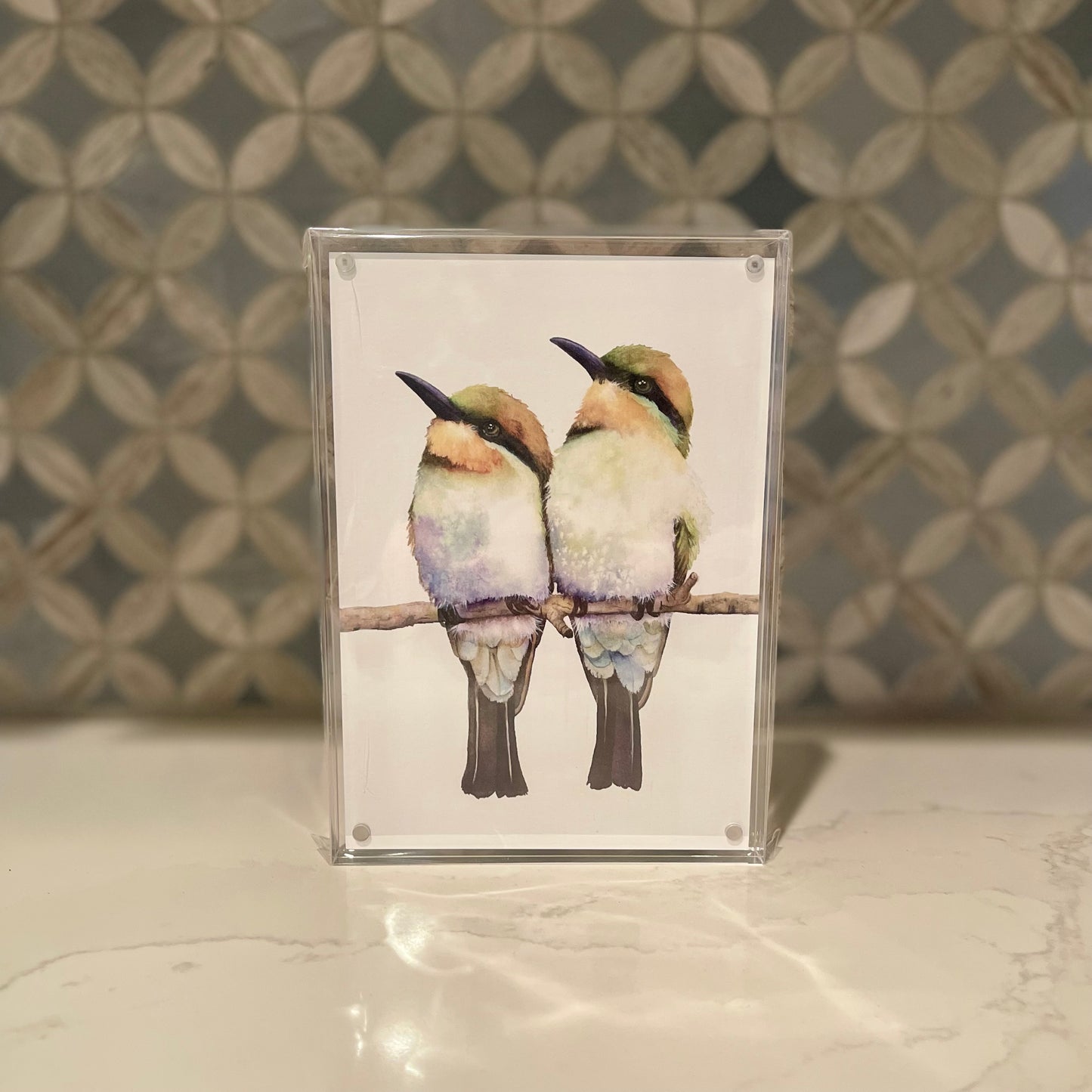 Birds-of-a-Feather-Watercolor-Art-in-Acrylic-Block-Frame-1