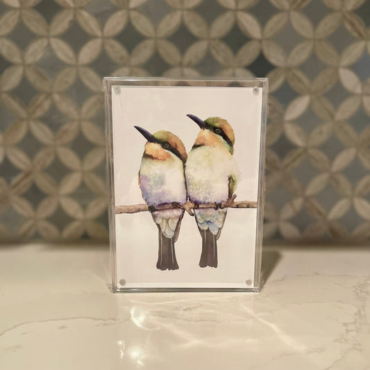 Birds-of-a-Feather-Watercolor-Art-in-Acrylic-Block-Frame-1