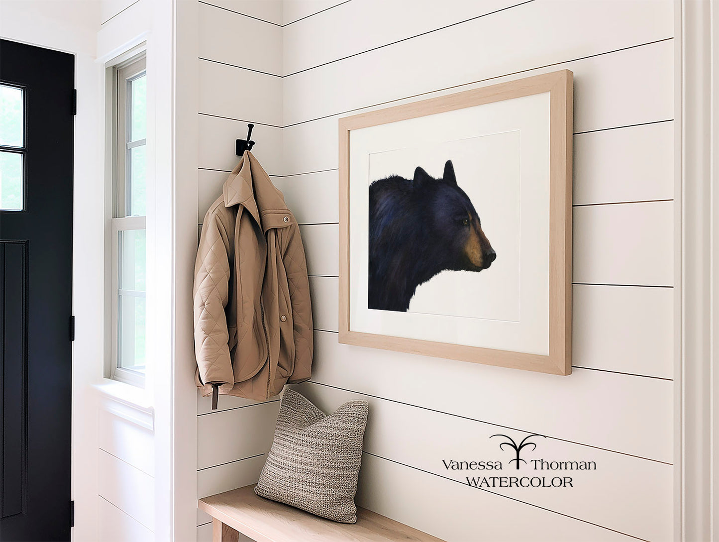 Shenandoah | Black Bear Watercolor Art Print | Animal Art Giclée