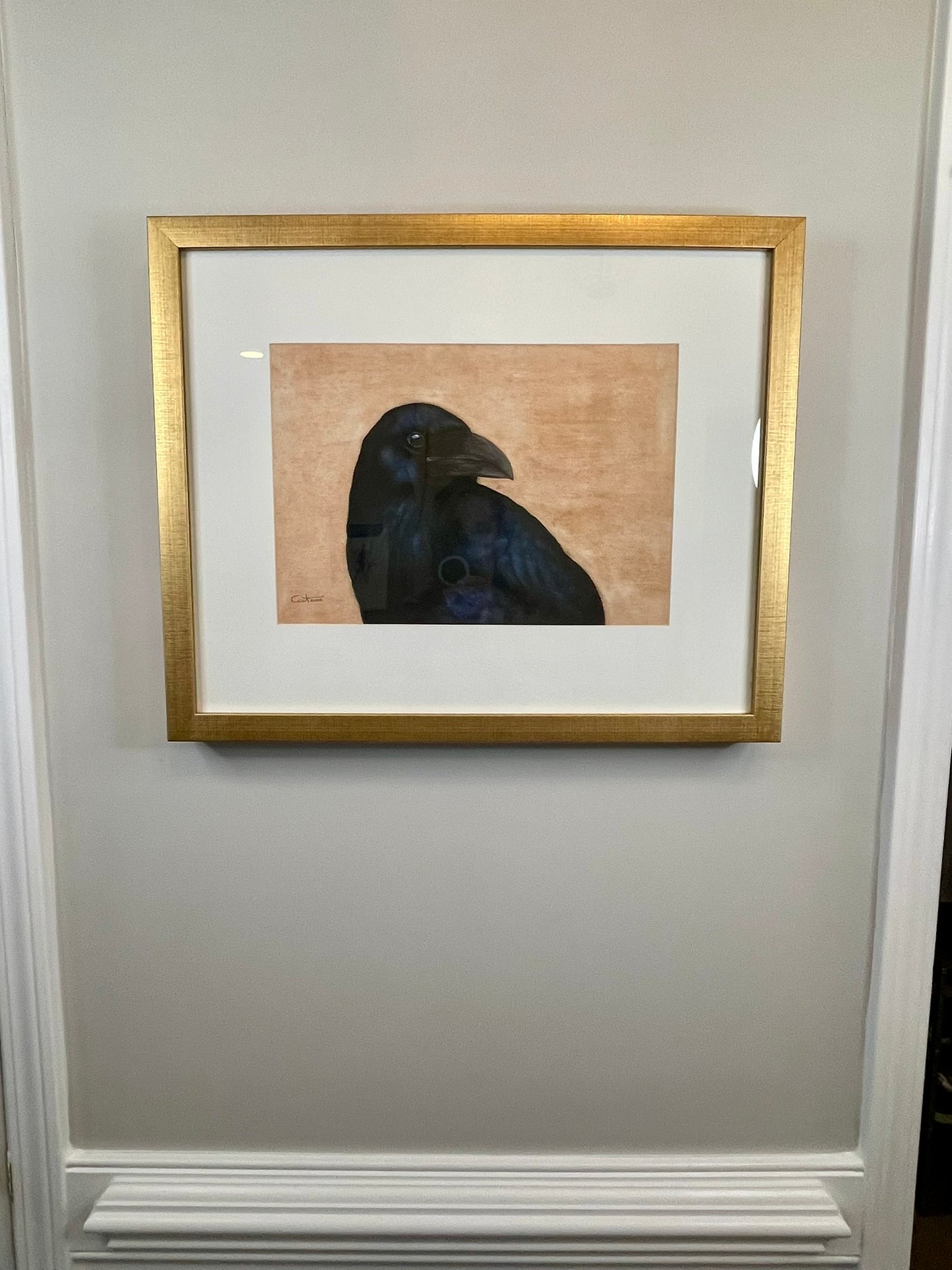 ARCHIMEDES | Common Raven | Raven Original Watercolor Painting
