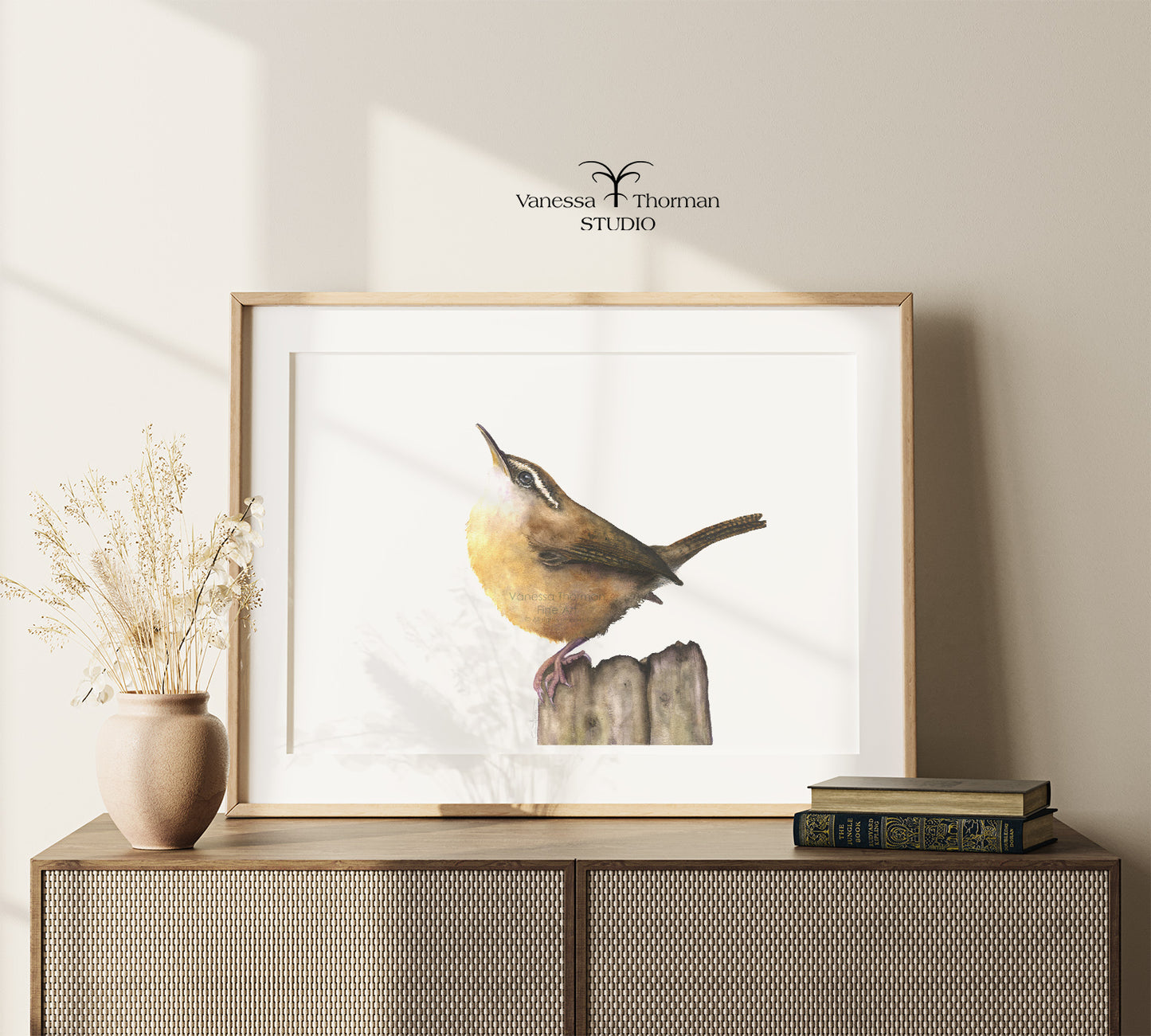 Carolina Wren | Wren Watercolor Art Print | Bird Art Giclée