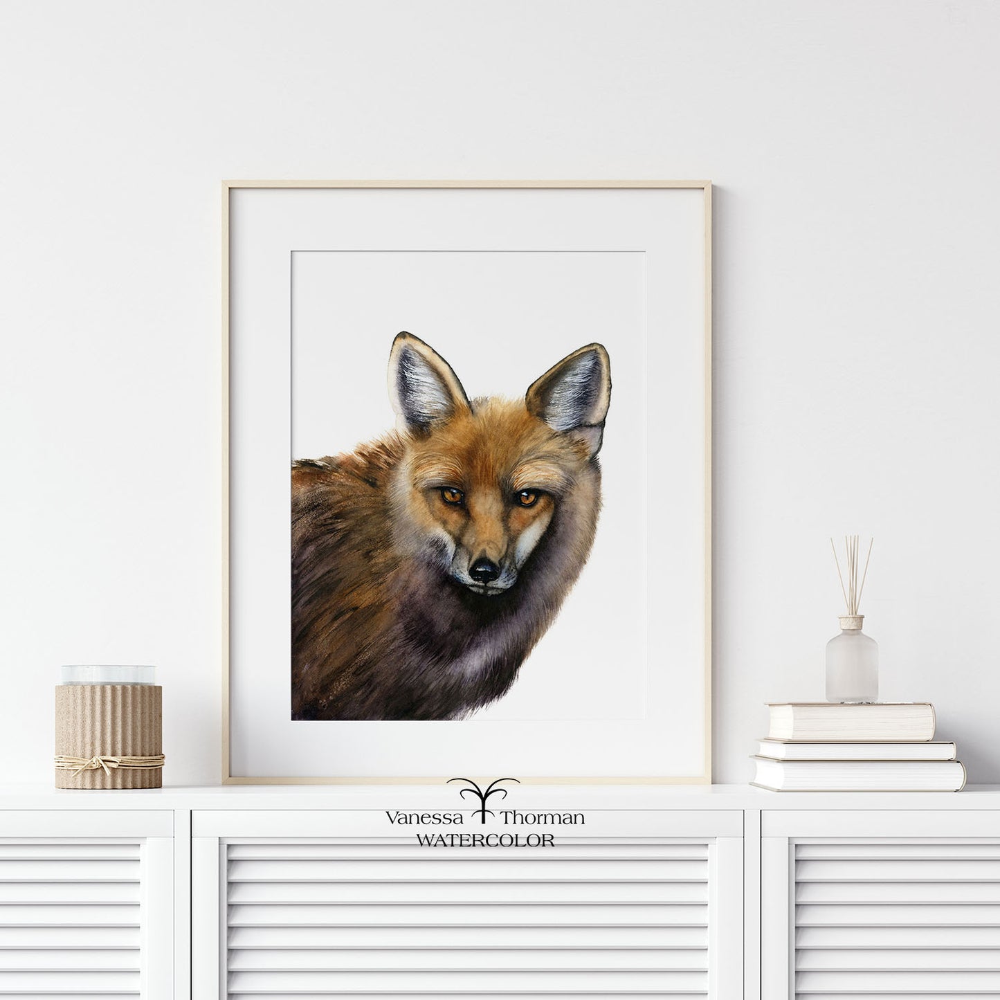Your Move | Fox Watercolor Art Print | Animal Art Giclée