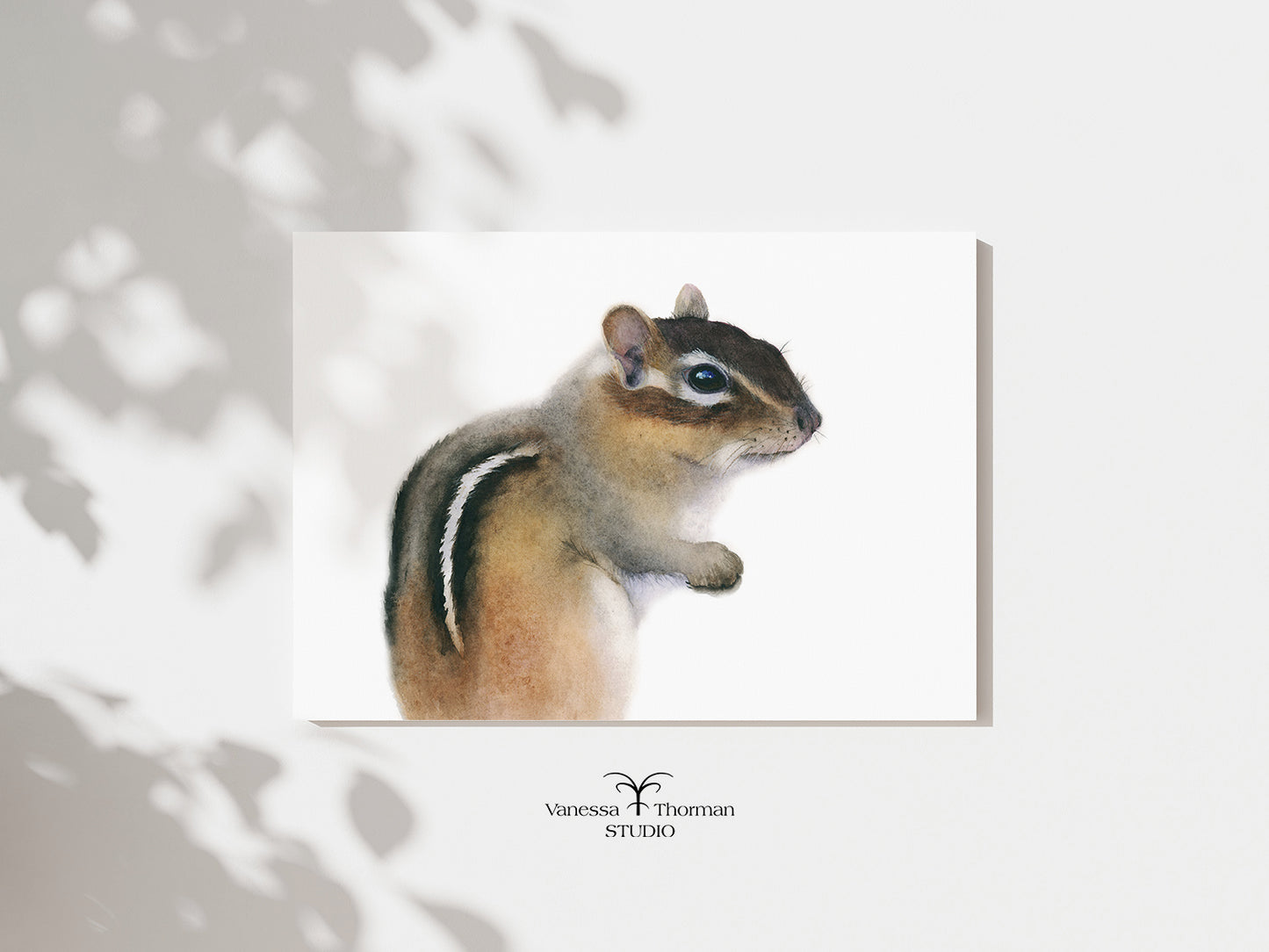 Chipmunk | Chipmunk Watercolor Art Print | Animal Art Giclée