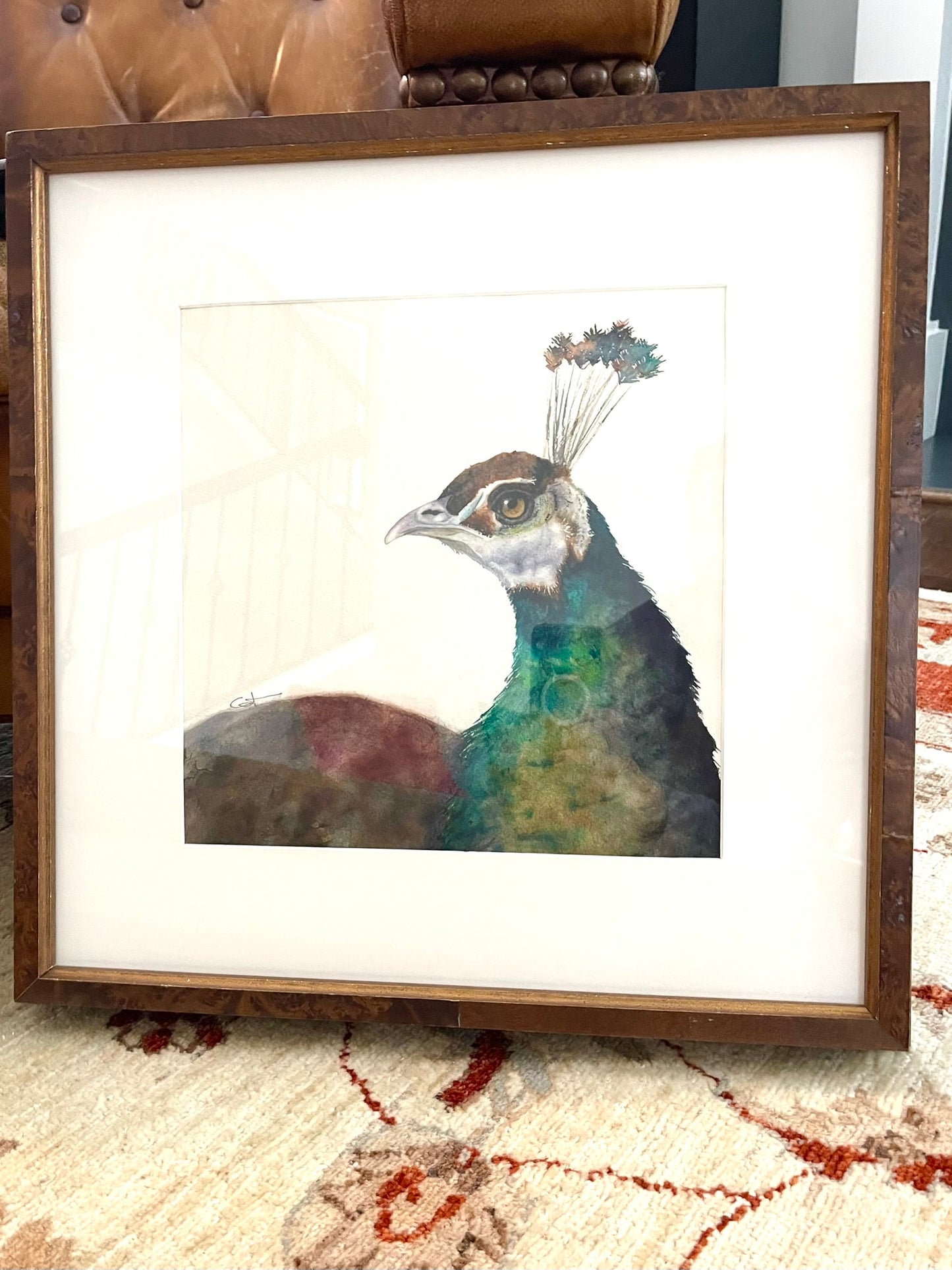 POMP & CIRCUMSTANCE | Peacock Original Watercolor Painting