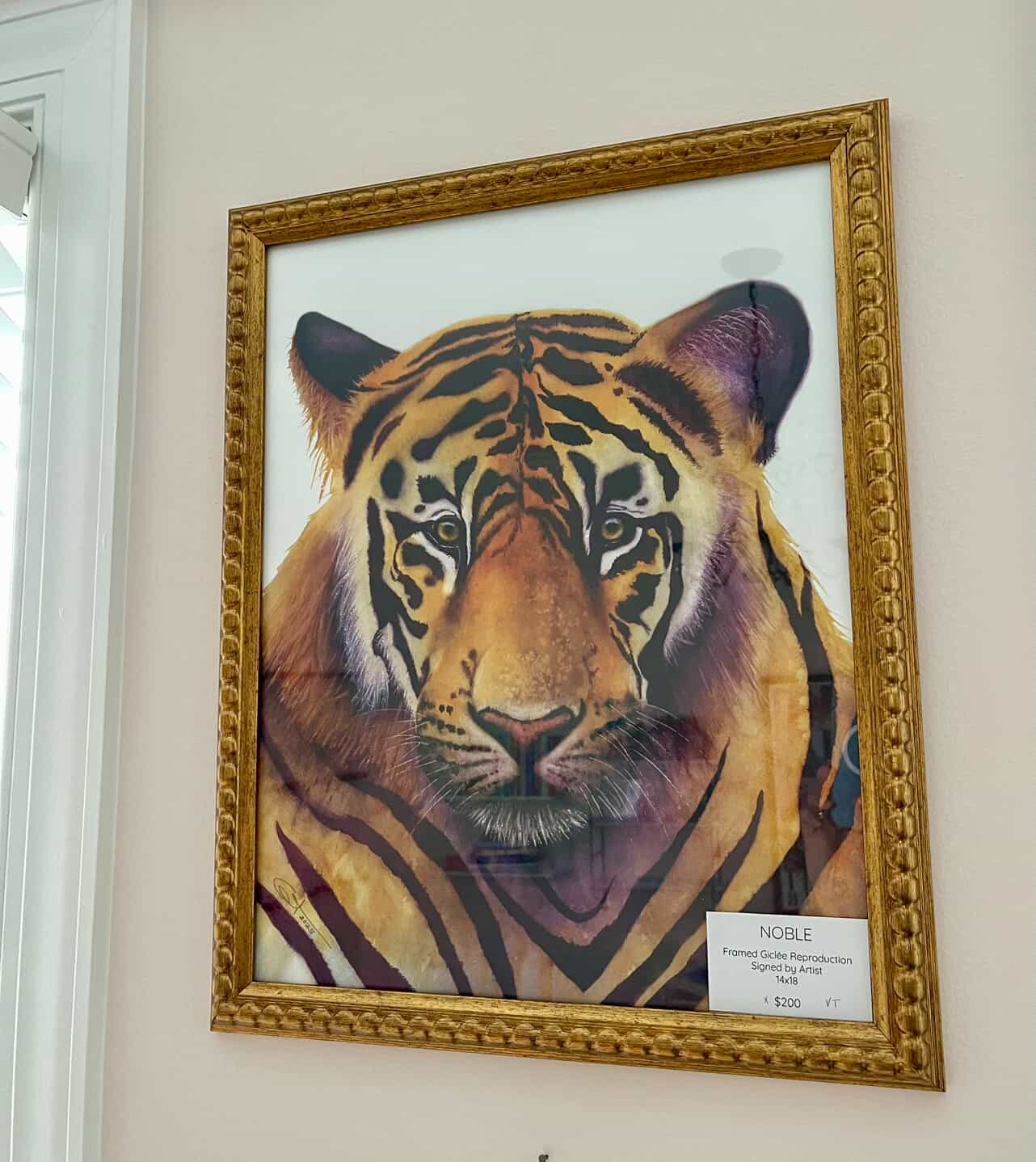 NOBLE - Tiger Framed Art Print