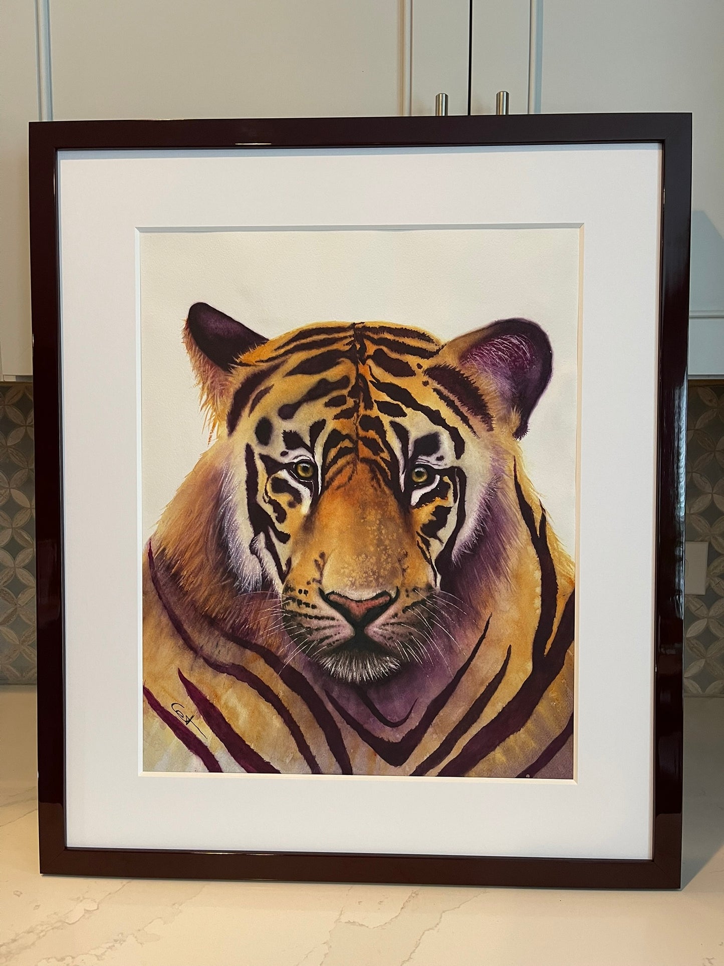 NOBLE | Tiger Art | Original Watercolor Painting