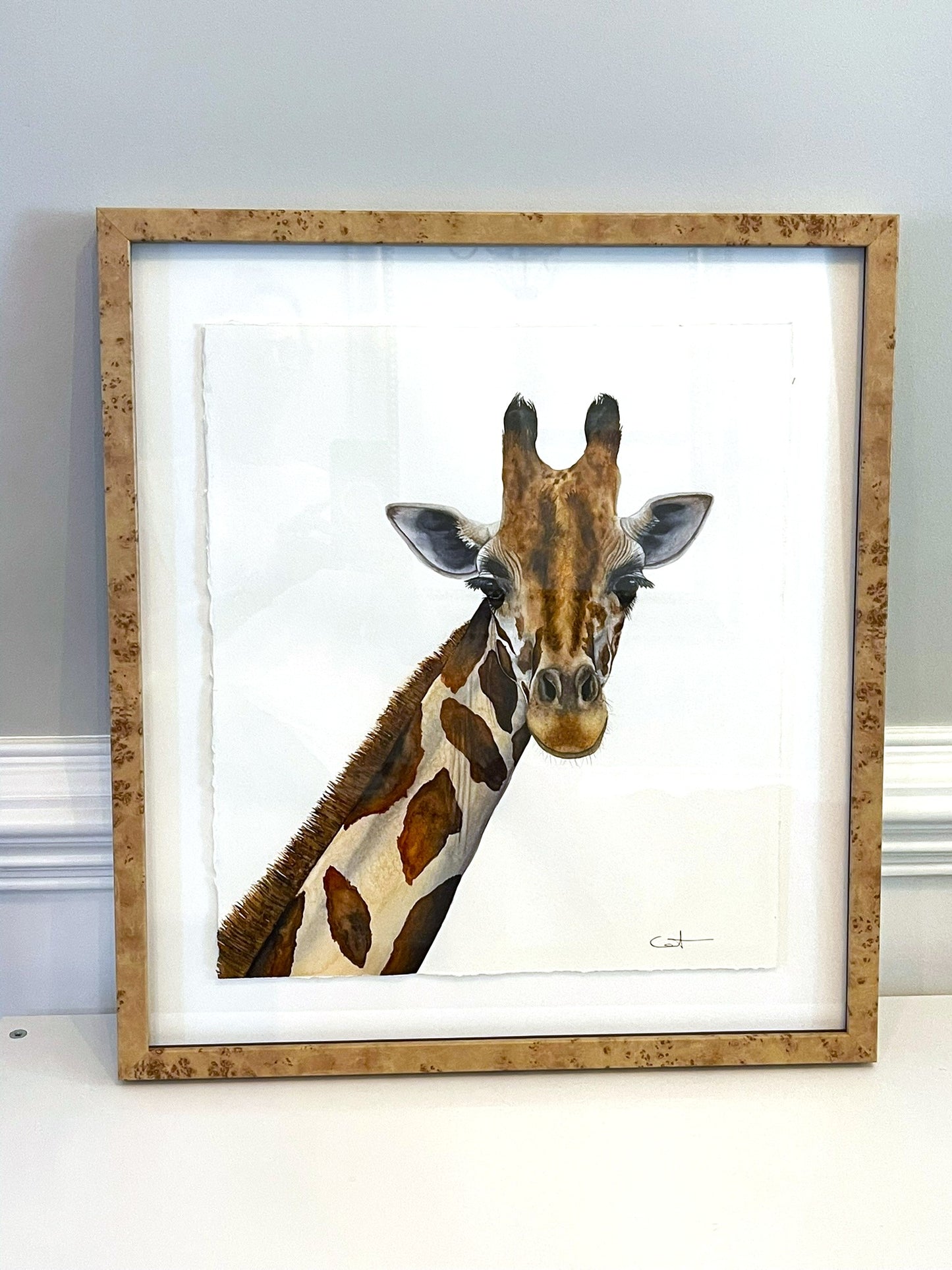JASPER | Giraffe Art | Original Watercolor Painting