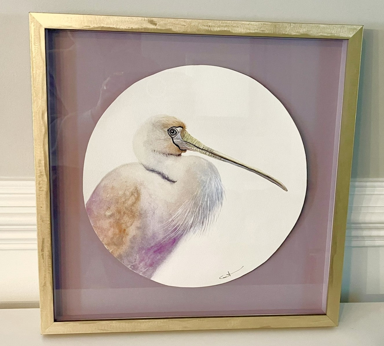 POINT TAKEN | Spoonbill Art | Original Watercolor Painting