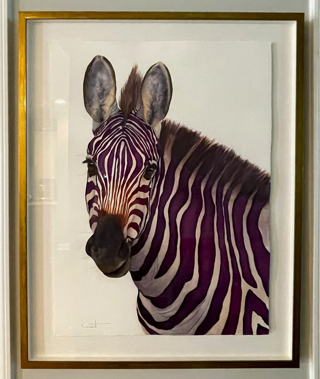 VIOLETA | Violet Zebra Art | Original Watercolor Painting