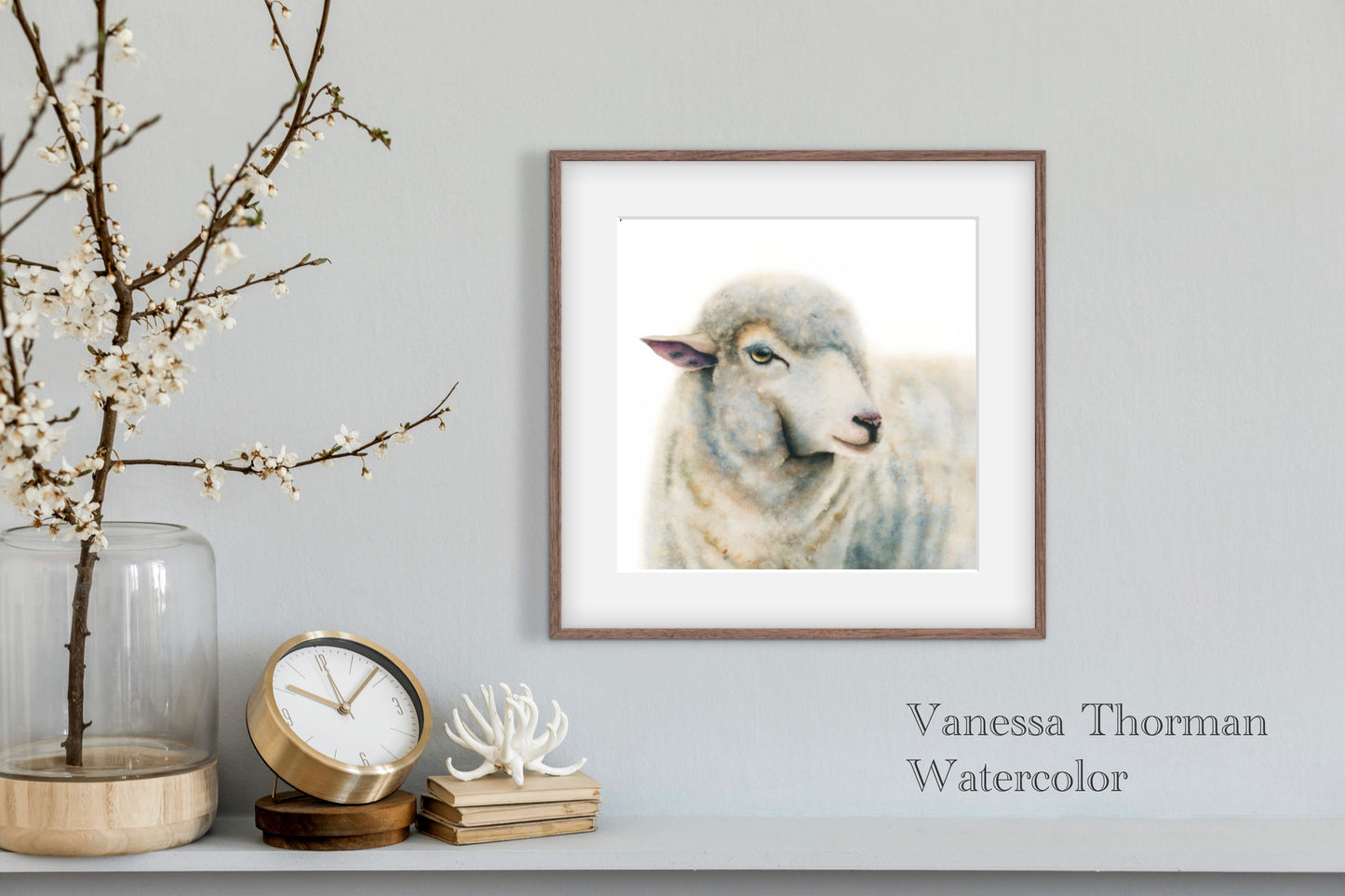Duchess | Sheep Watercolor Fine Art Print