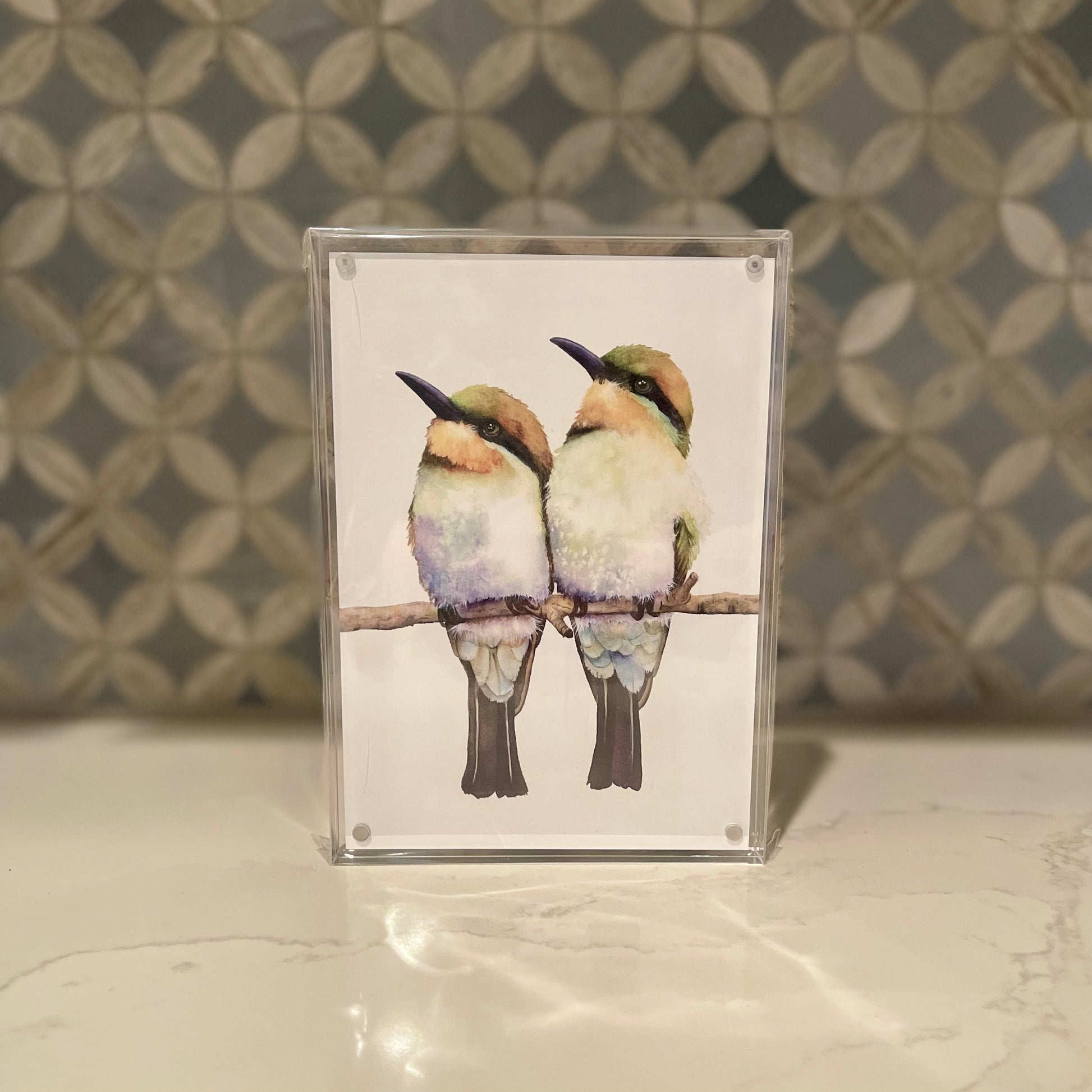 Birds-of-a-Feather-Watercolor-Art-in-Acrylic-Block-Frame-1