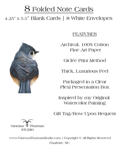 Tufted Titmouse II - Bird Note Cards