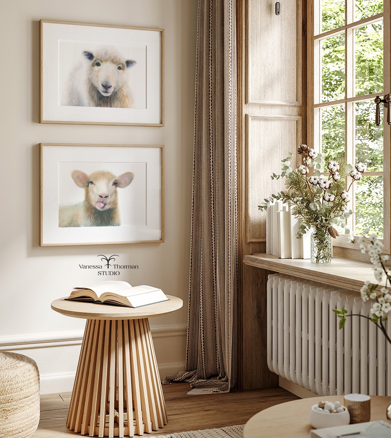 William | Sheep Watercolor Art Print | Animal Giclée Art