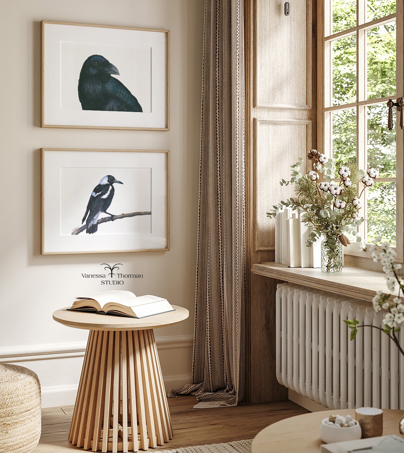 Raven | Raven Watercolor Fine Art Print | Bird Art Giclée