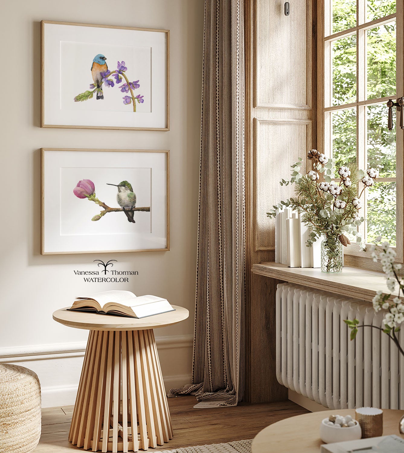 Anna's In Bloom | Hummingbird Art | Watercolor Fine Art Print