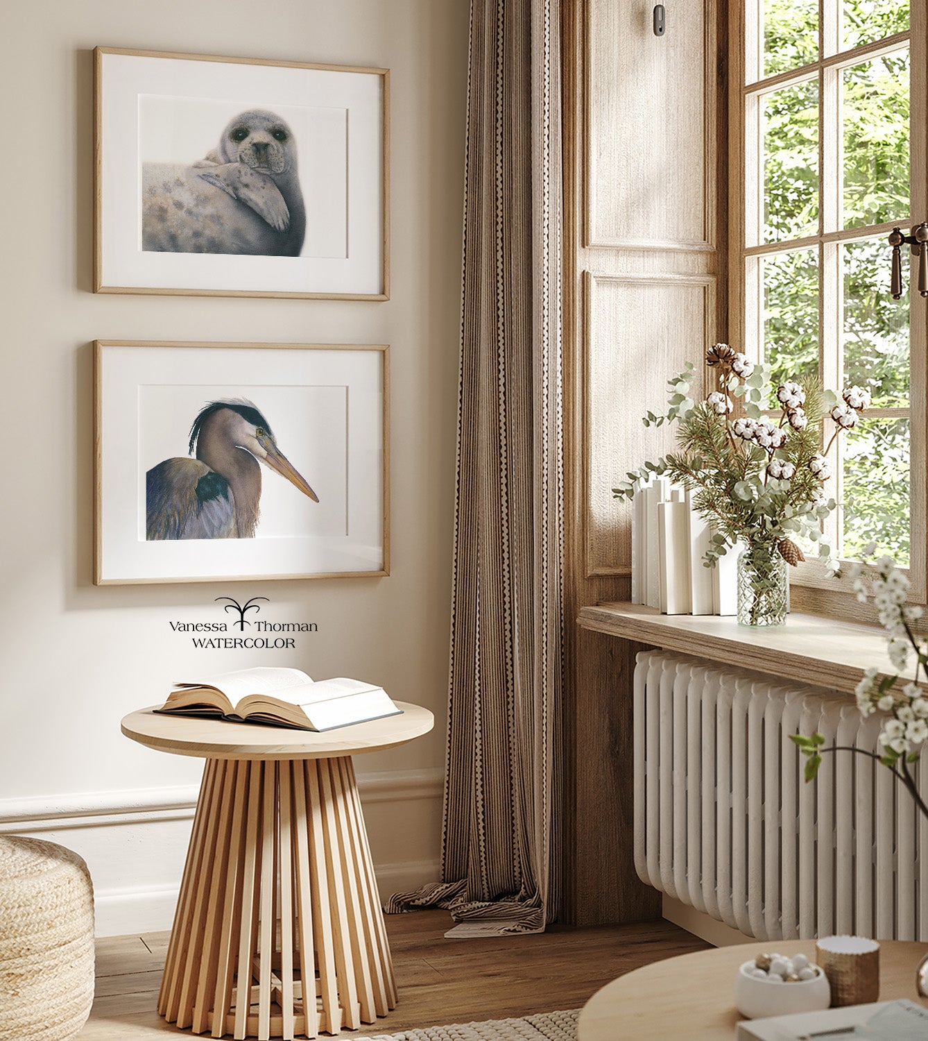 Albus the Grey Seal | Marine Animal Art | Watercolor Fine Art Print