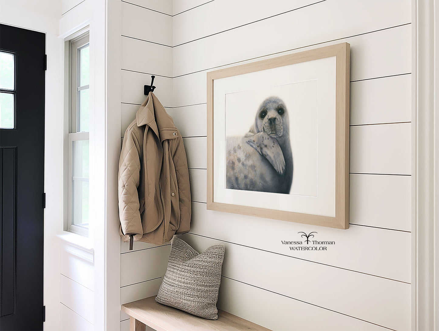 Albus the Grey Seal | Marine Animal Art | Watercolor Fine Art Print