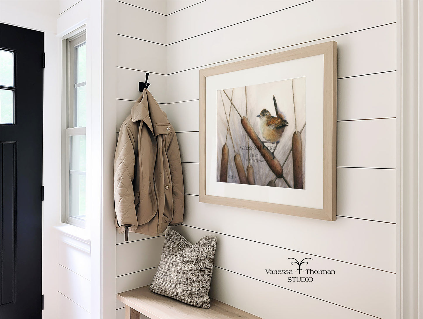 Marsh Wren Watercolor Art Print – Fine Art Giclée