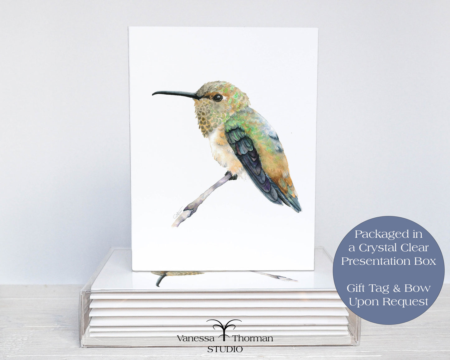 Rufous Hummingbird - Bird Note Cards