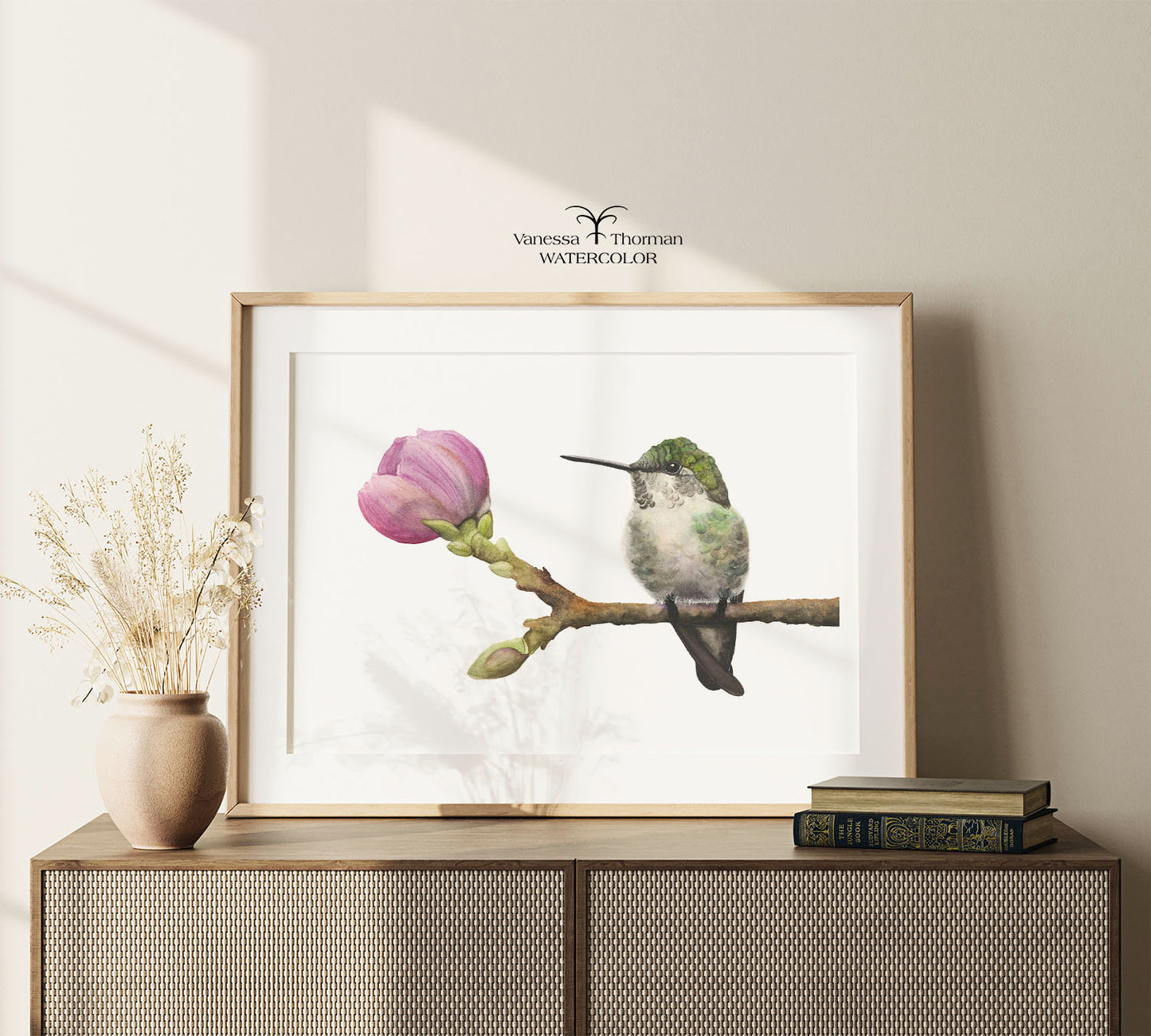 Anna's In Bloom | Hummingbird Art | Watercolor Fine Art Print