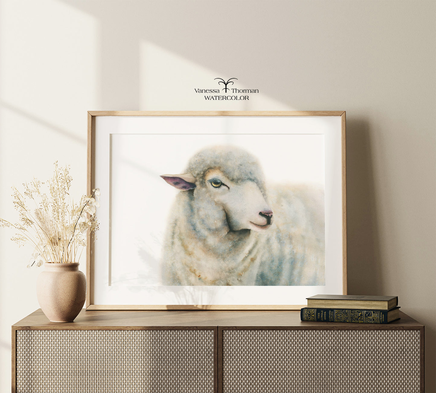 Duchess | Sheep Watercolor Art Print | Animal Art Giclée