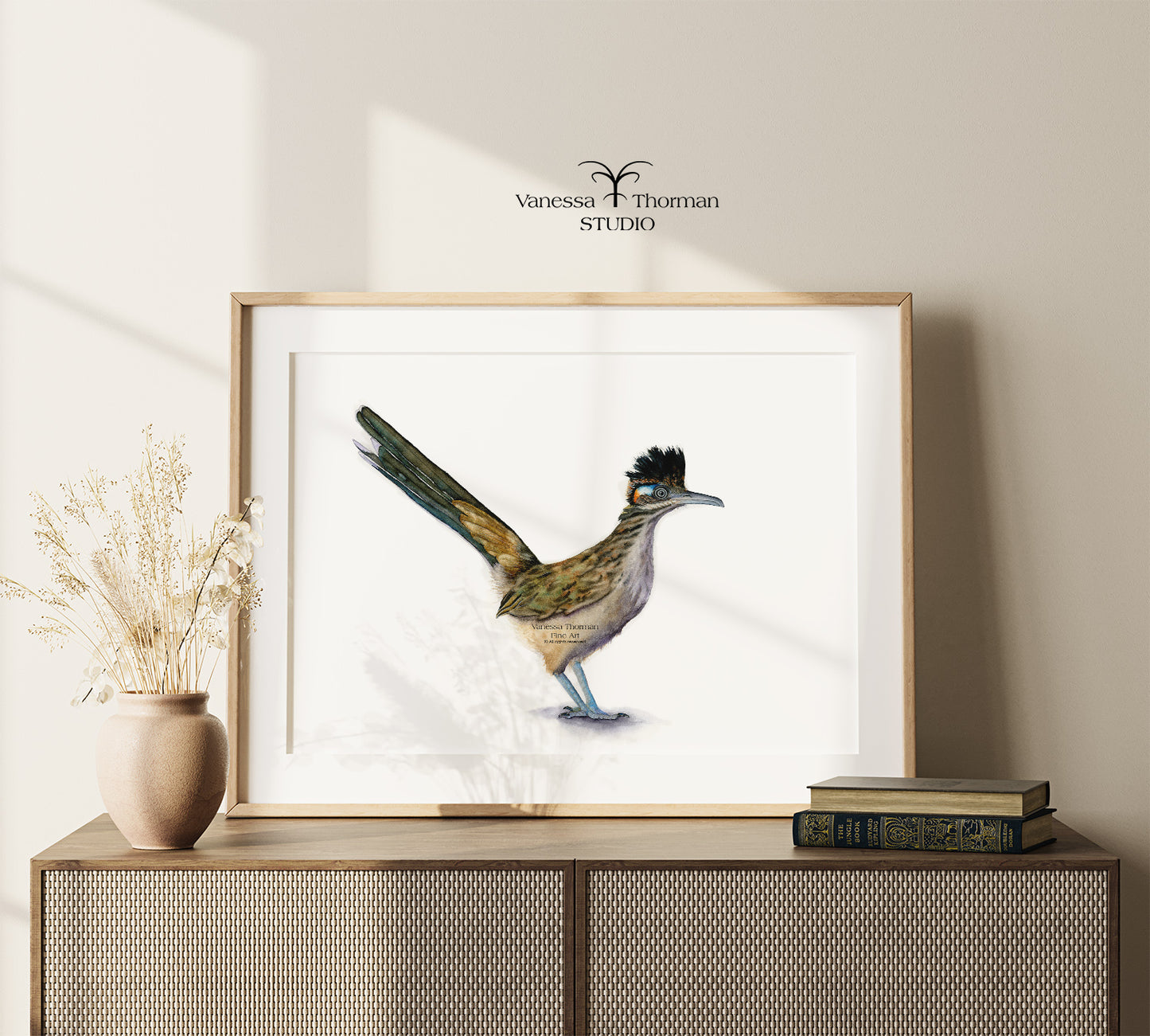 Roadrunner | Roadrunner Watercolor Art Print | Bird Art Giclée