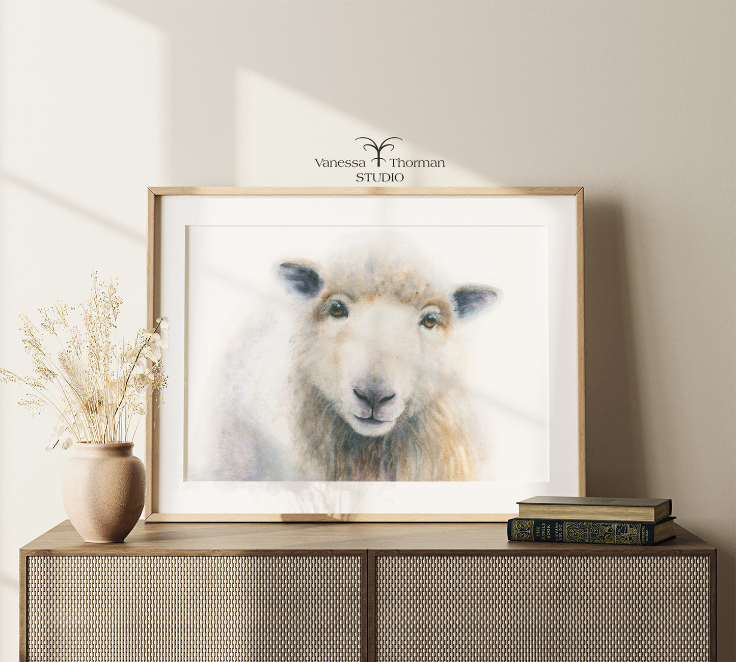 William | Sheep Watercolor Art Print | Animal Giclée Art