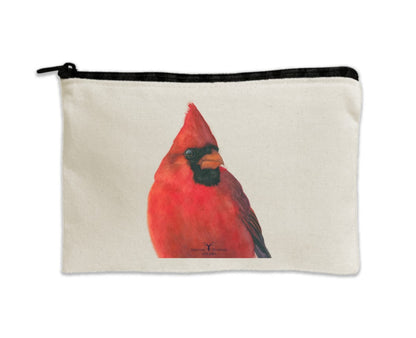 Large Canvas Travel Pouch - Charles (Cardinal)