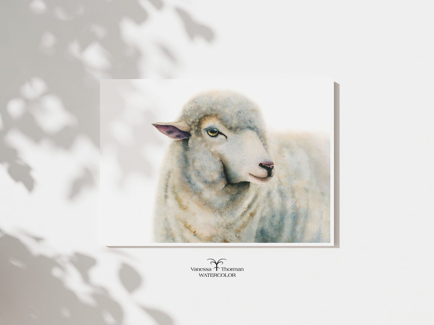 Duchess | Sheep Watercolor Art Print | Animal Art Giclée