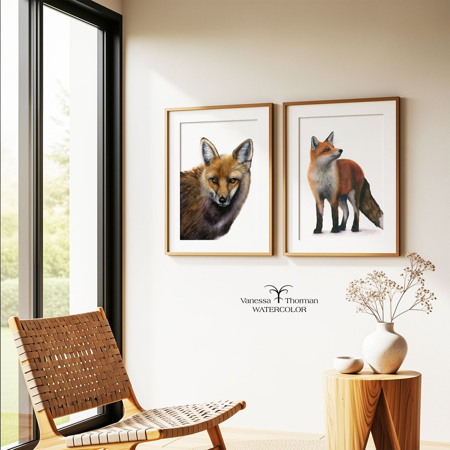 Your Move | Fox Watercolor Art Print | Animal Art Giclée