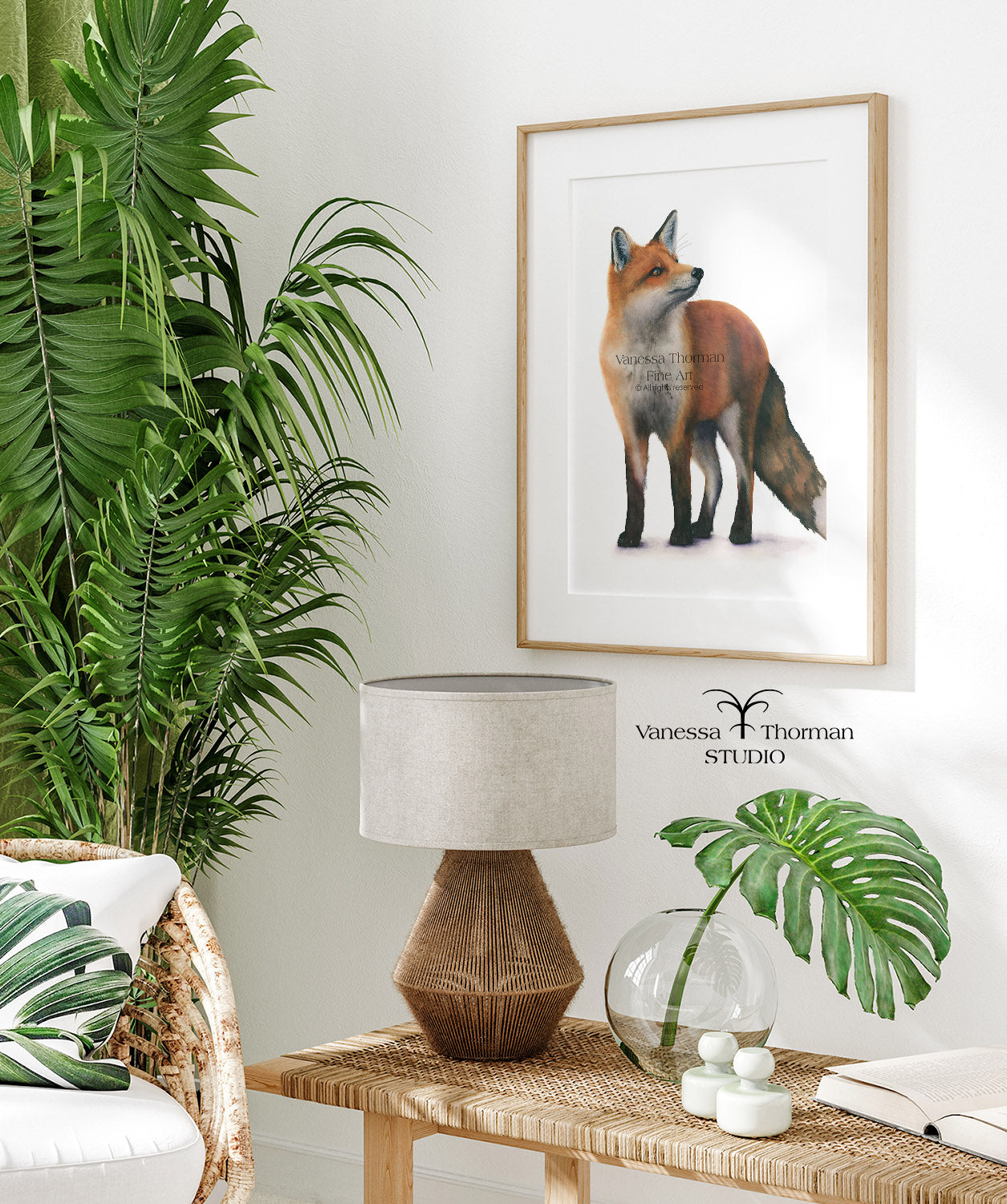 Red Fox Watercolor Art Print – Woodland Animal Art - Fine Art Giclée