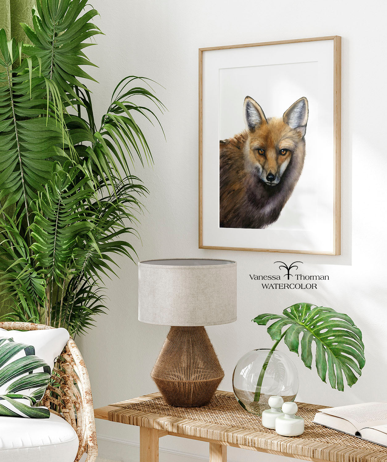 Your Move | Fox Watercolor Art Print | Animal Art Giclée