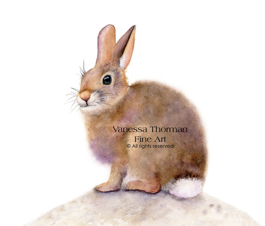 SOME BUNNY TO LOVE | Bunny Watercolor Art Print – Soft & Serene Nursery Animal Illustration – Fine Art Giclée