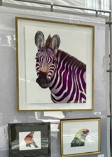 VIOLETA | Violet Zebra Art | Original Watercolor Painting
