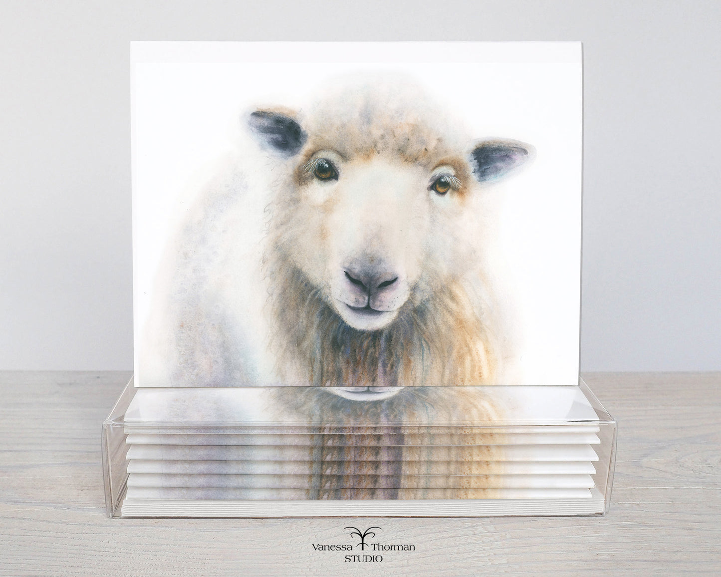 William the Sheep Folded Notecards | Set of 8 Blank Greeting Cards