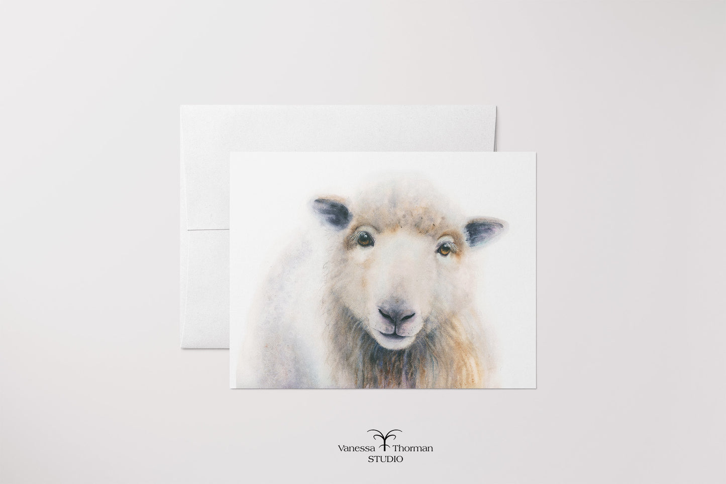 William the Sheep Folded Notecards | Set of 8 Blank Greeting Cards